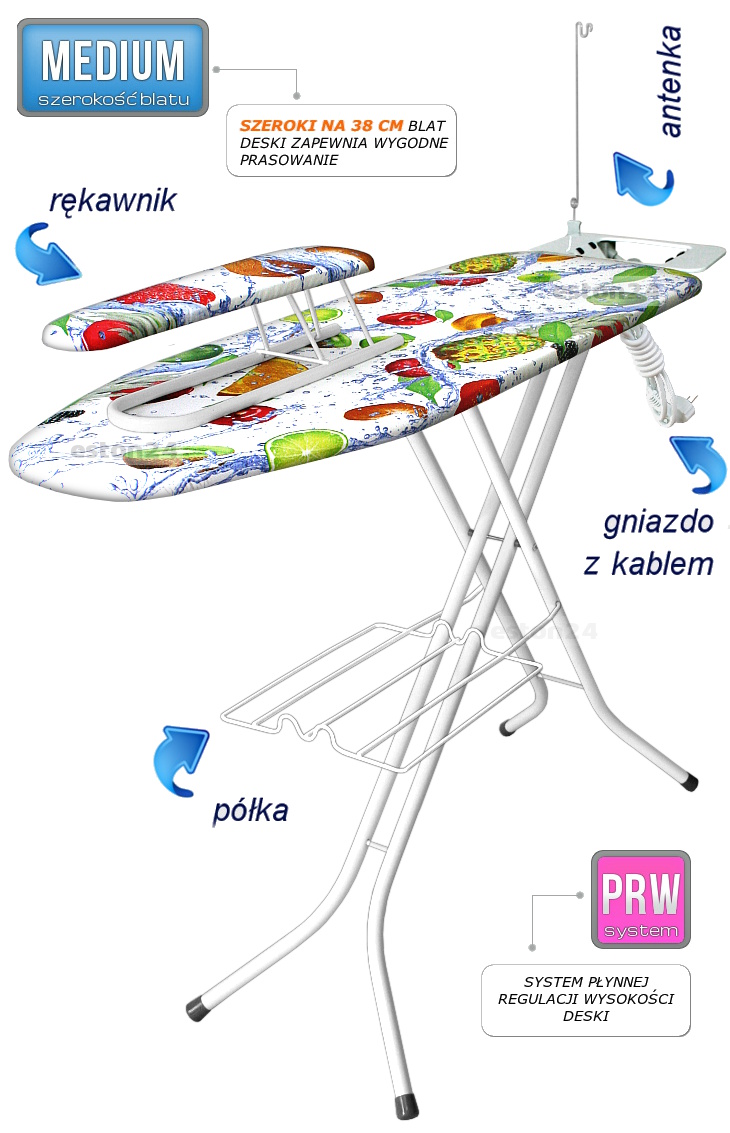 Deska do prasowania z rękawnikiem